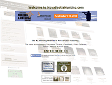 Tablet Screenshot of novascotiahunting.com